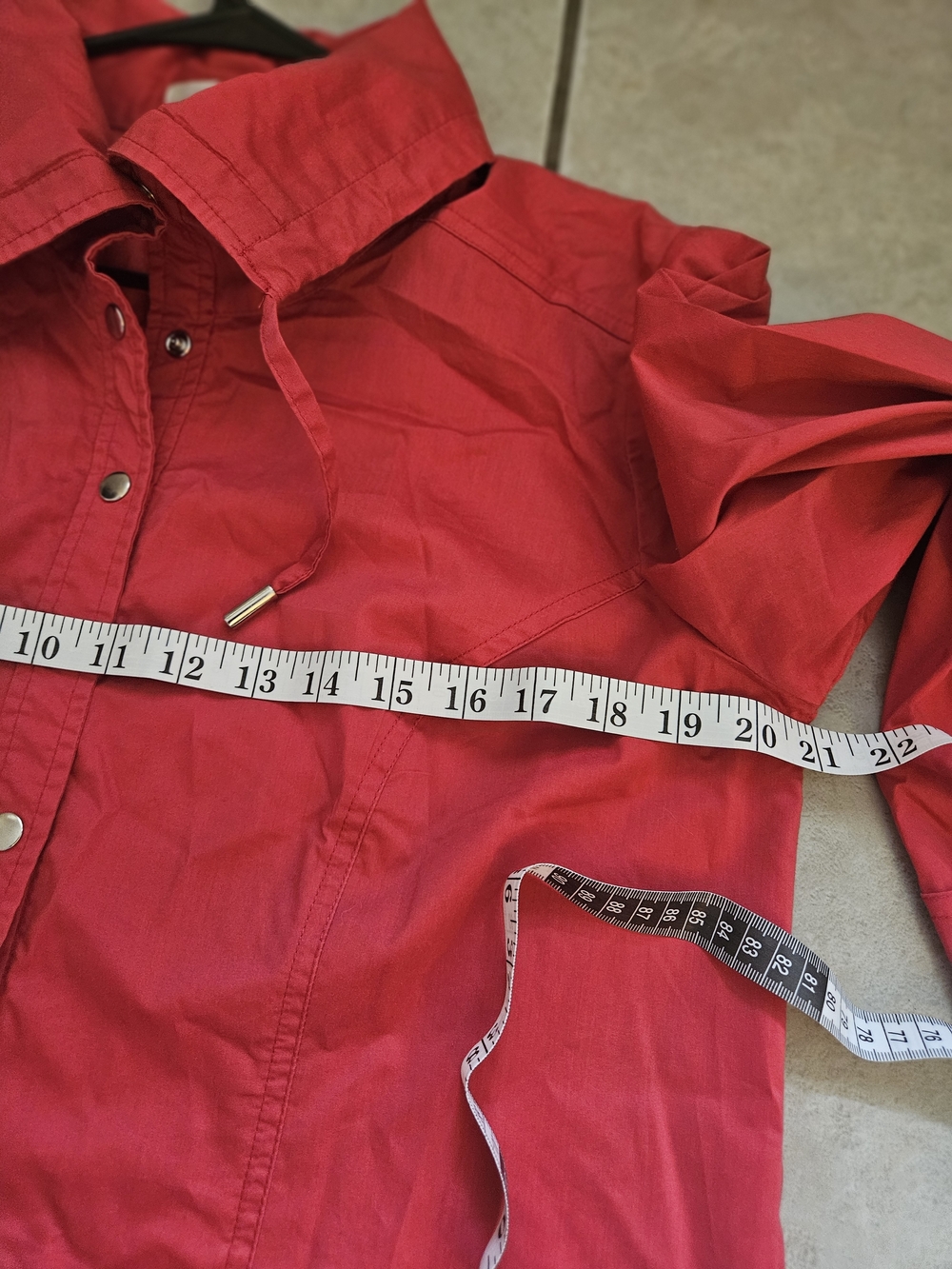 Christopher & Banks Button-Front Drawstring Collar Jacket - Picture 3 of 5